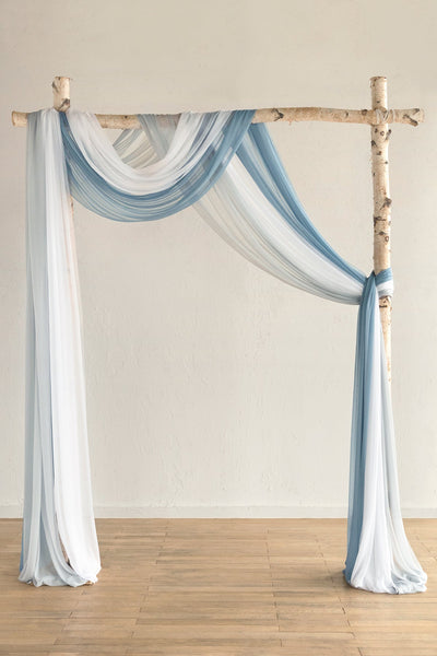 Wedding Arch Drapes in Shades of Blue