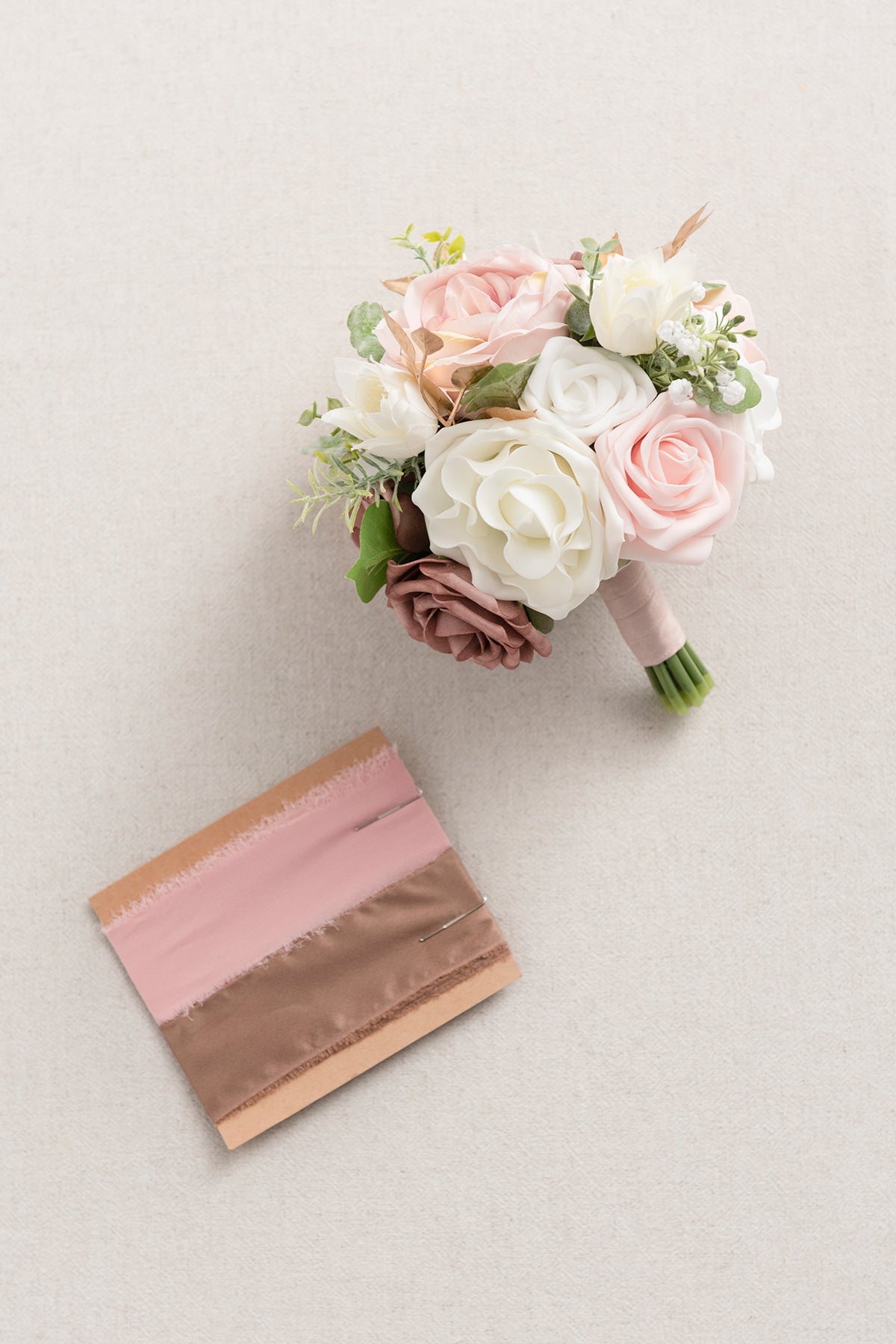 Additional Flower Decorations in Dusty Rose & Cream