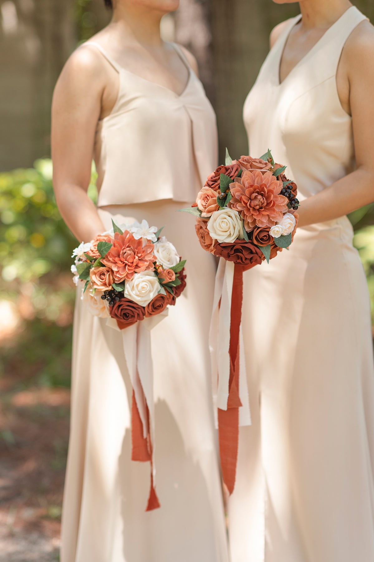 Pre-Arranged Wedding Flower Packages in Sunset Terracotta