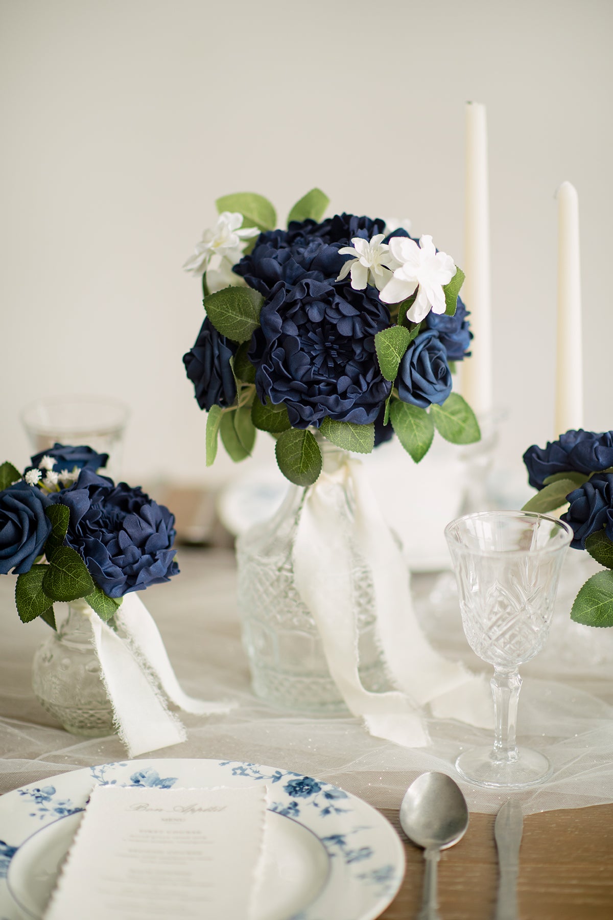 Navy Flower Box