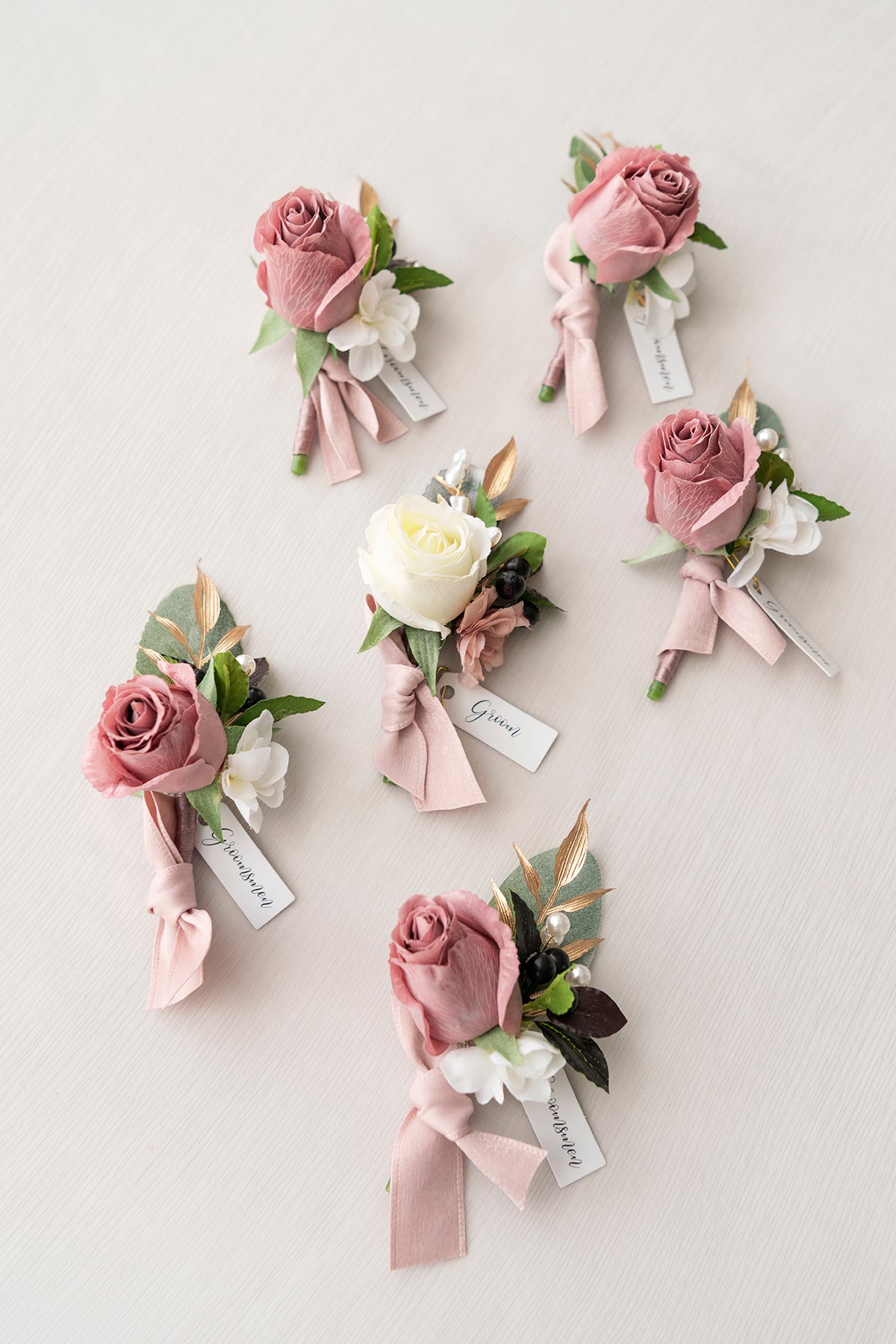 Additional Flower Decorations in Dusty Rose & Mauve