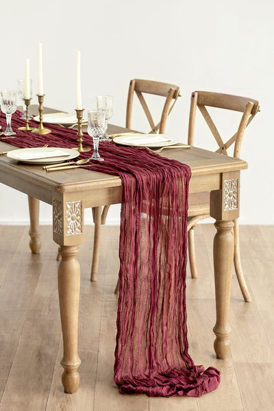 Table Linens in Red Colors