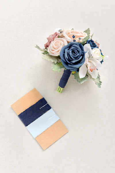 Additional Flower Decorations in Dusty Rose & Navy