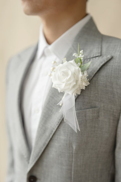 Pre-Arranged Wedding Flower Packages in White & Sage