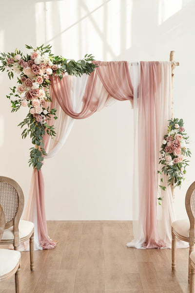 Pre-Arranged Wedding Flower Packages in Dusty Rose & Cream