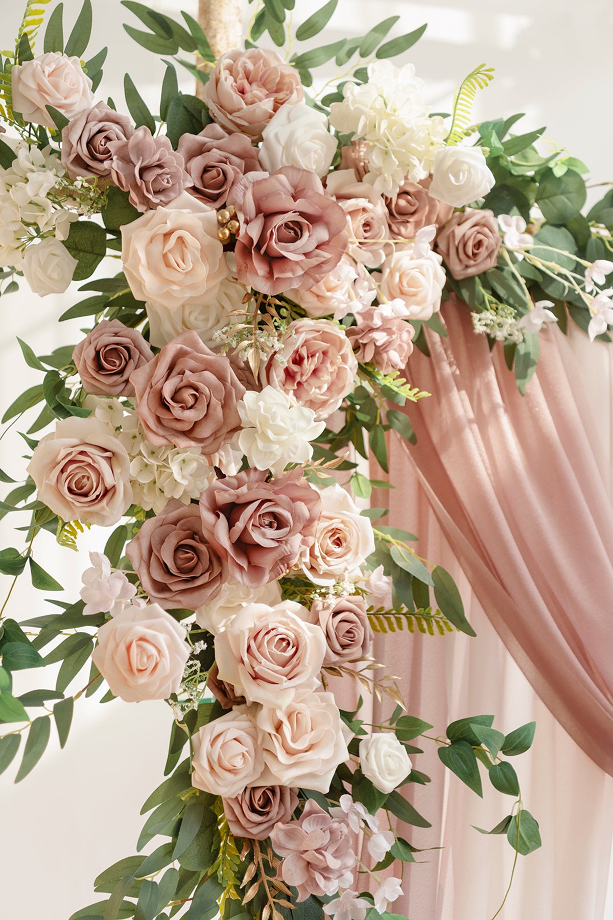 Pre-Arranged Wedding Flower Packages in Dusty Rose & Cream