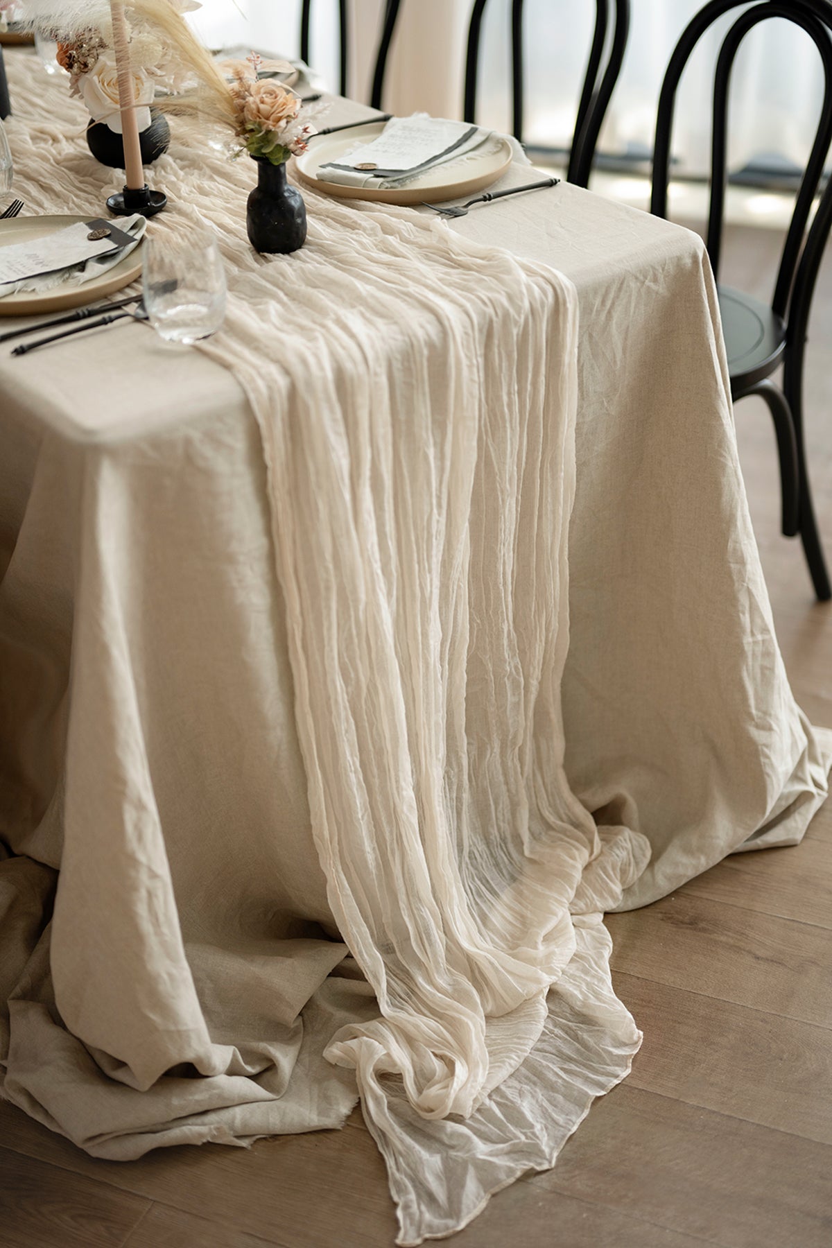 Table Linens in Earth-Tone Colors