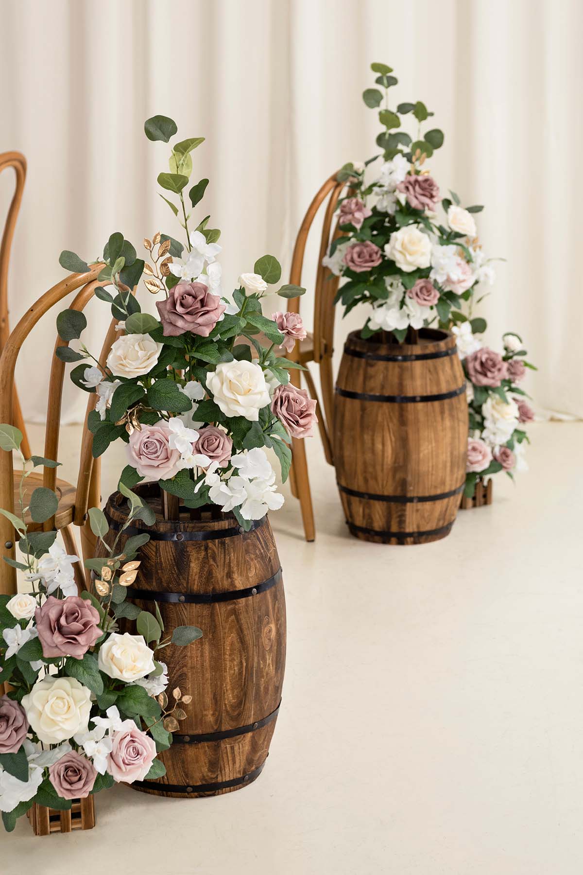 Pre-Arranged Wedding Flower Packages in Dusty Rose & Cream