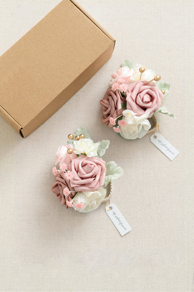 Additional Flower Decorations in Dusty Rose & Cream