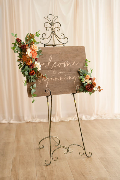 Pre-Arranged Wedding Flower Packages in Sunset Terracotta