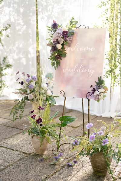 Pre-Arranged Wedding Flower Packages in Lilac & Gold