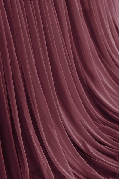 Table Skirt Panel in Marsala