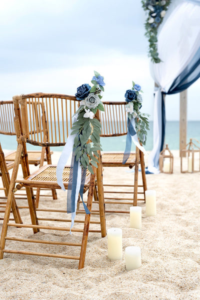 Pre-Arranged Wedding Flower Packages in Dusty Blue & Navy