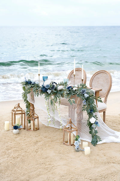 Pre-Arranged Wedding Flower Packages in Dusty Blue & Navy