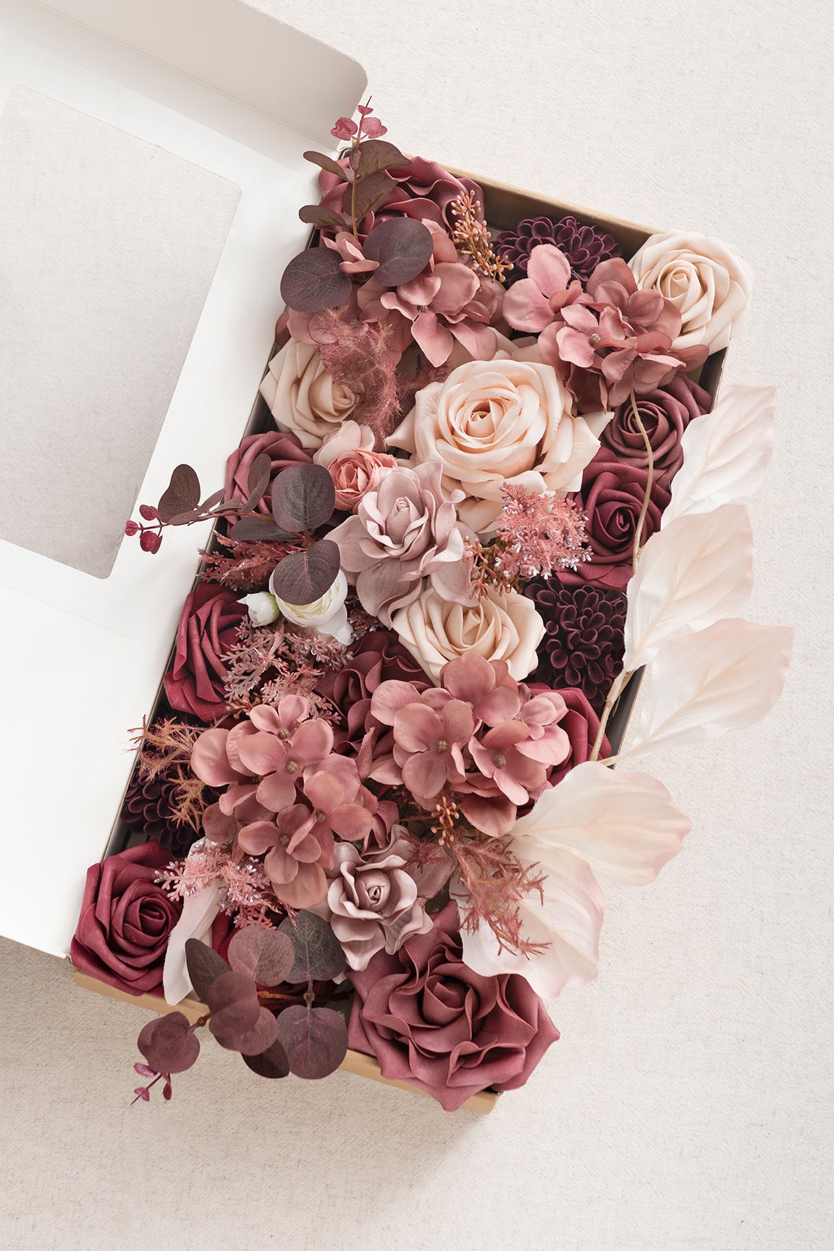 Burgundy & Marsala Designer Flower Boxes