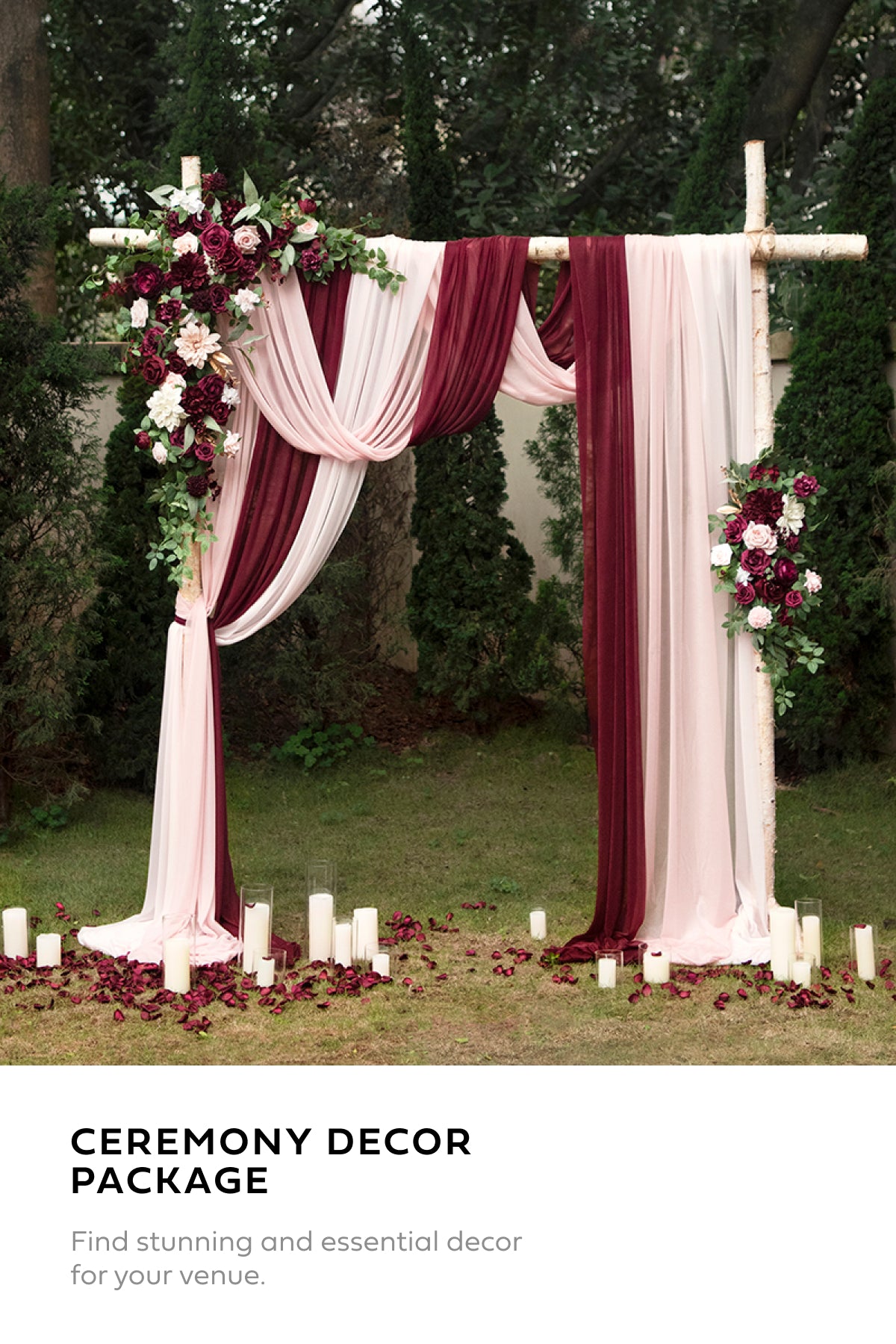 Pre-Arranged Bridal Flower Packages in Romantic Marsala