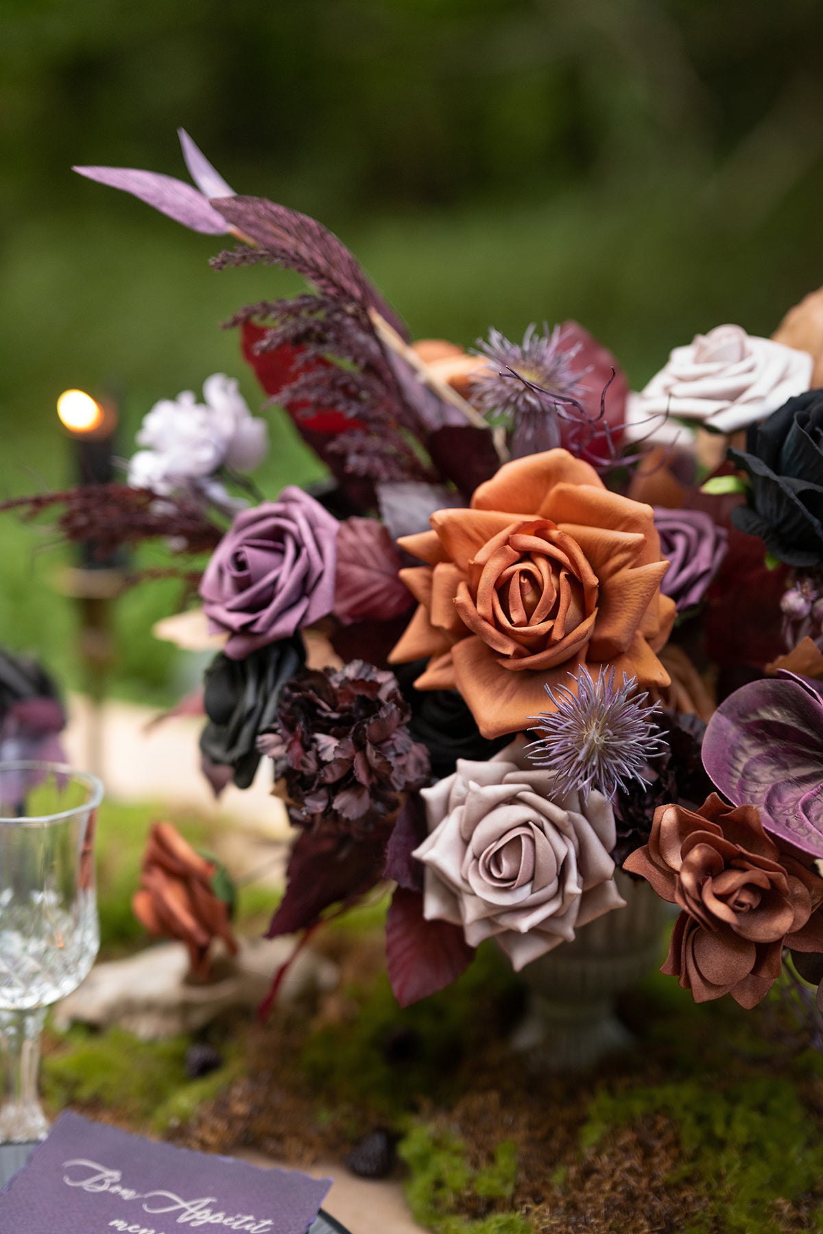 DIY Designer Flower Boxes in Twilight Purple & Harvest Orange