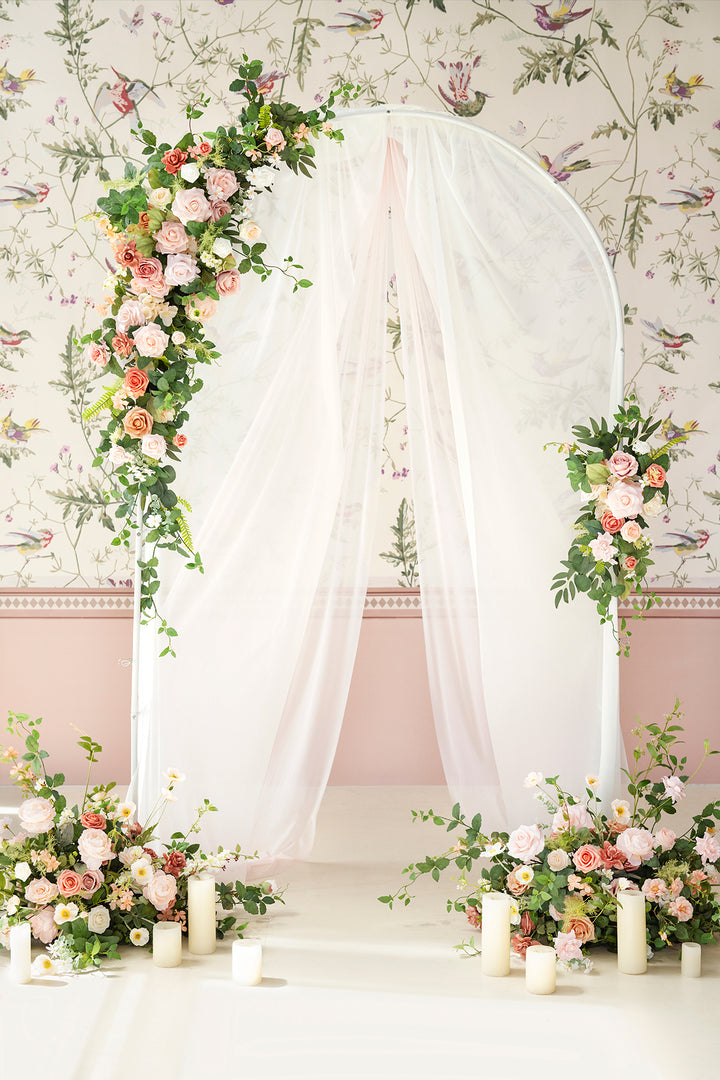 Pink Arch Draping Wedding Quince Decorations good