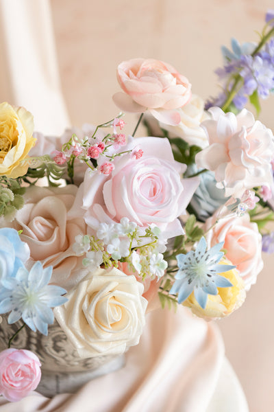 Dusty Blue & Navy Designer Flower Boxes