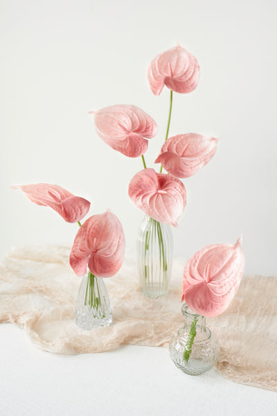 DIY Supporting Flower Boxes in Dusty Rose & Navy