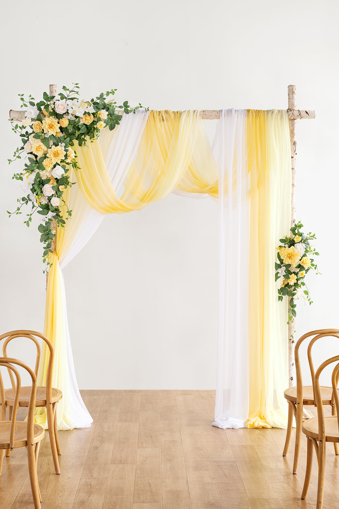 Yellow Wedding Flower Archway , Wedding Corner Swag, Wedding Backdrop, Floral Table Centerpiece , Party offers Decor Flower Arch Arrangement