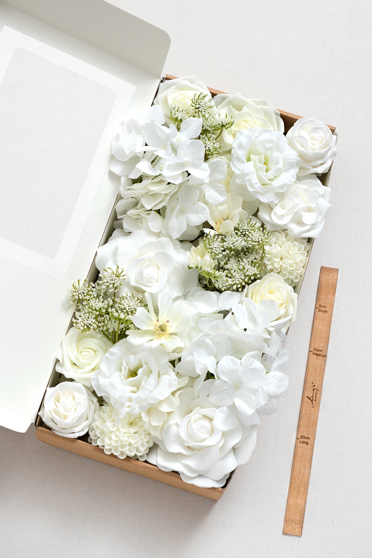 Natural White & Ivory Designer Flower Boxes