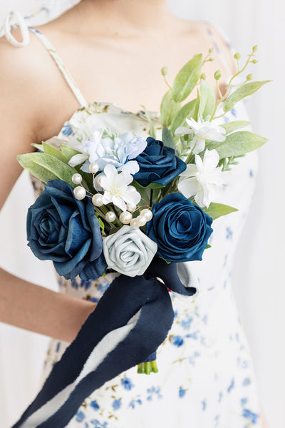 Bridesmaid Posy in Noble Navy Blue