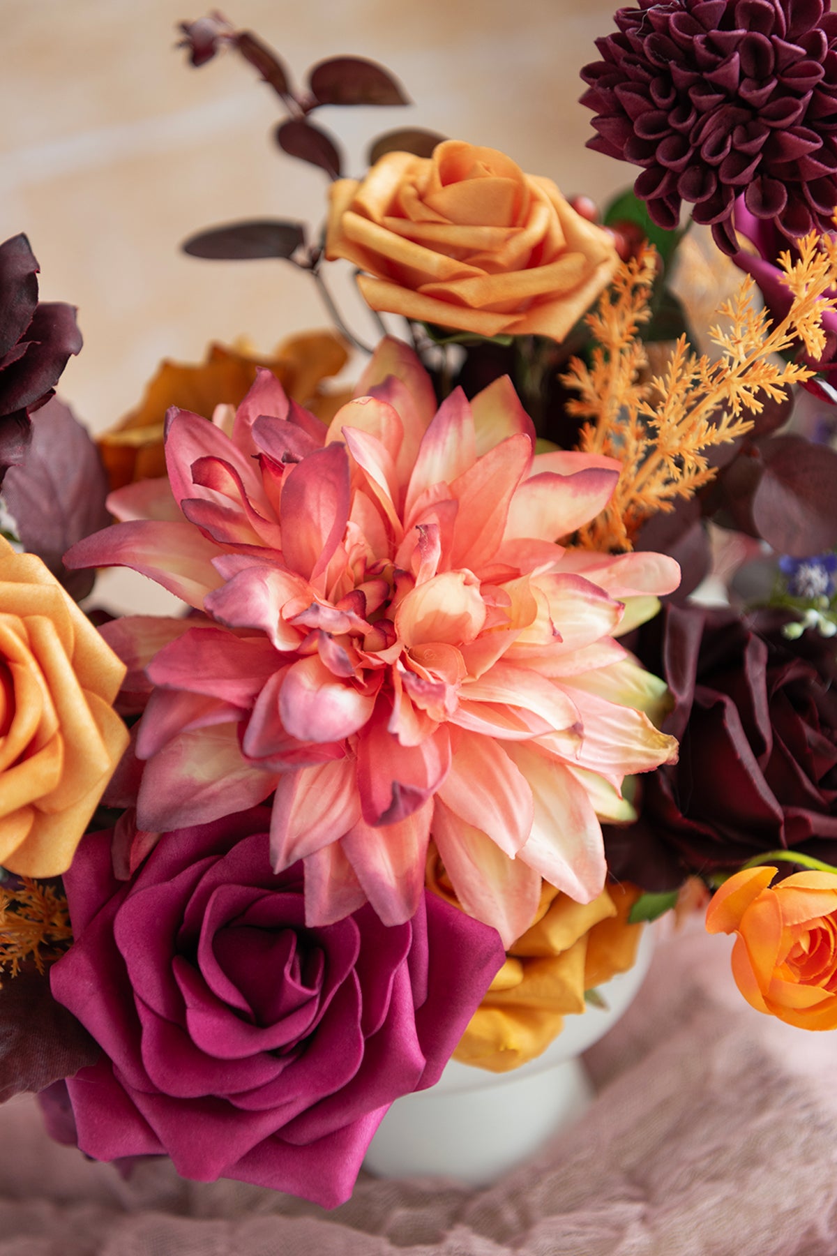 DIY Kits For Centerpieces in Orange Colors