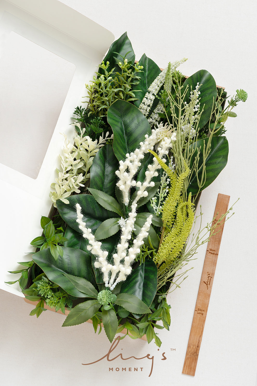 DIY Kits For Centerpieces in White & Green Colors