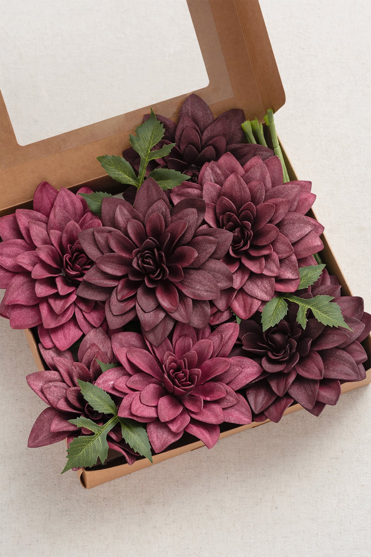 6.5" Foam Dahlia with Stem - 5 Colors