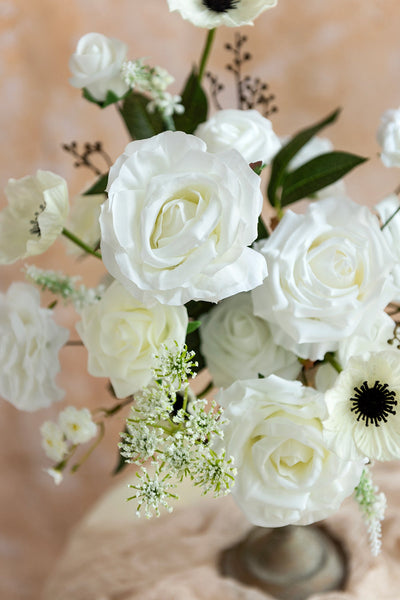 DIY Designer Flower Boxes in White & Sage