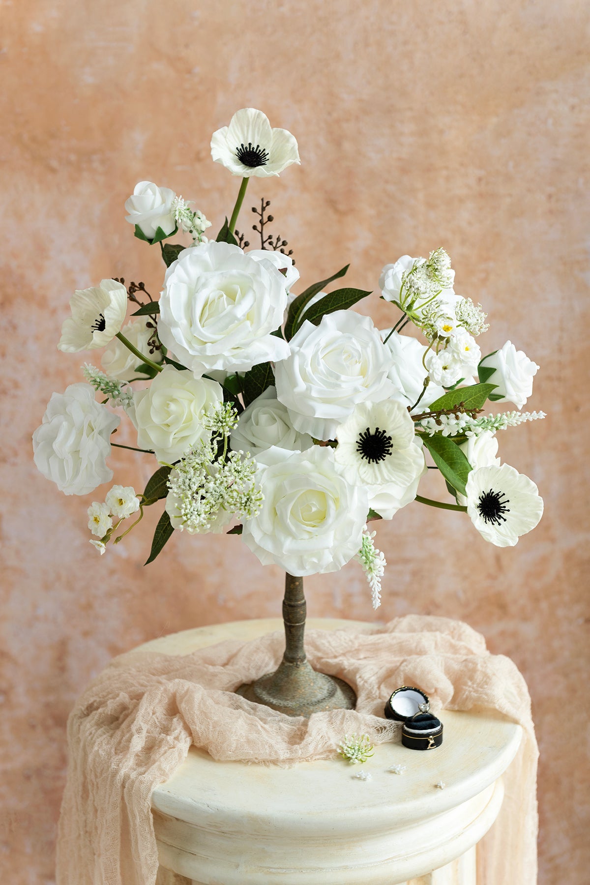 DIY Designer Flower Boxes in White & Sage