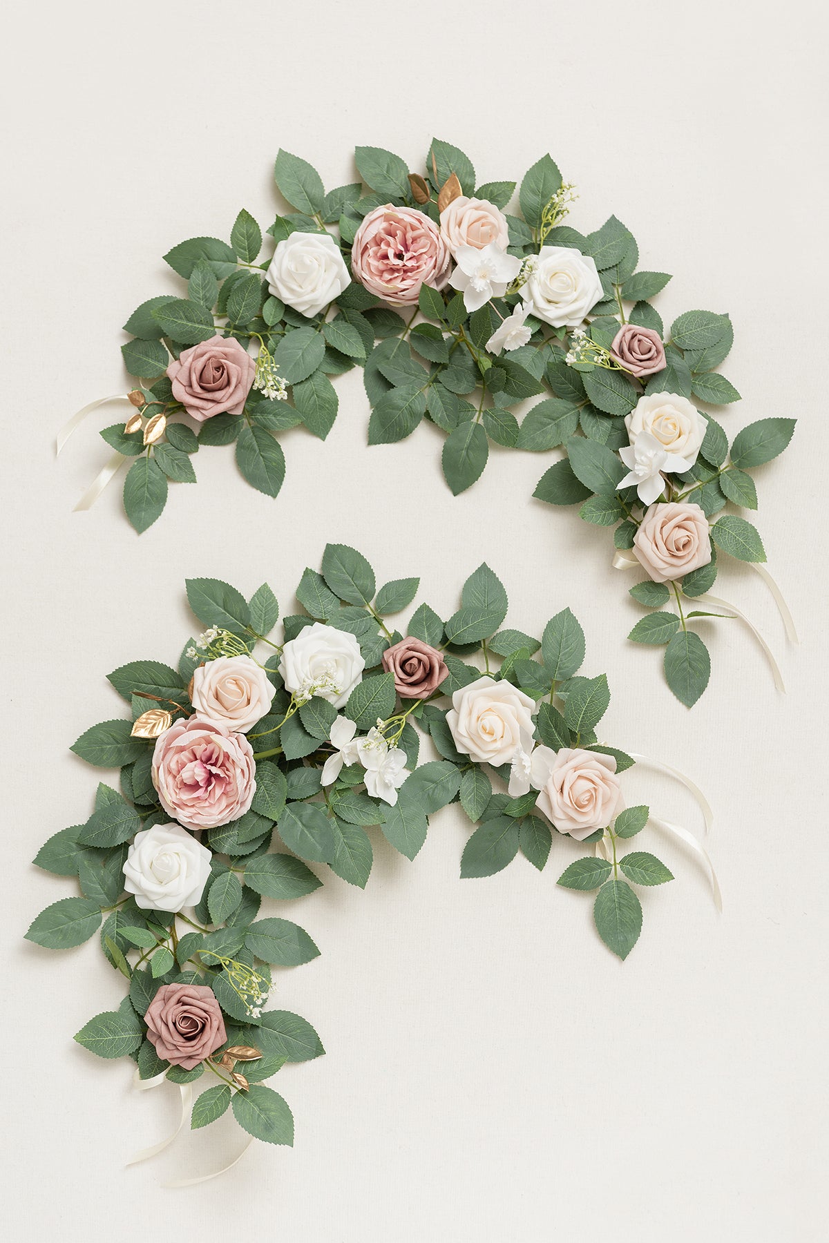 2ft Flower Garlands in Dusty Rose & Cream