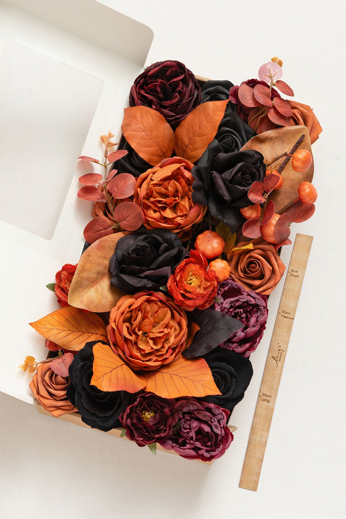 DIY Designer Flower Boxes in Black & Pumpkin Orange