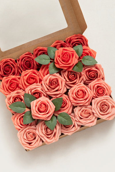 3" Foam Rose with Stem - 66 Colors