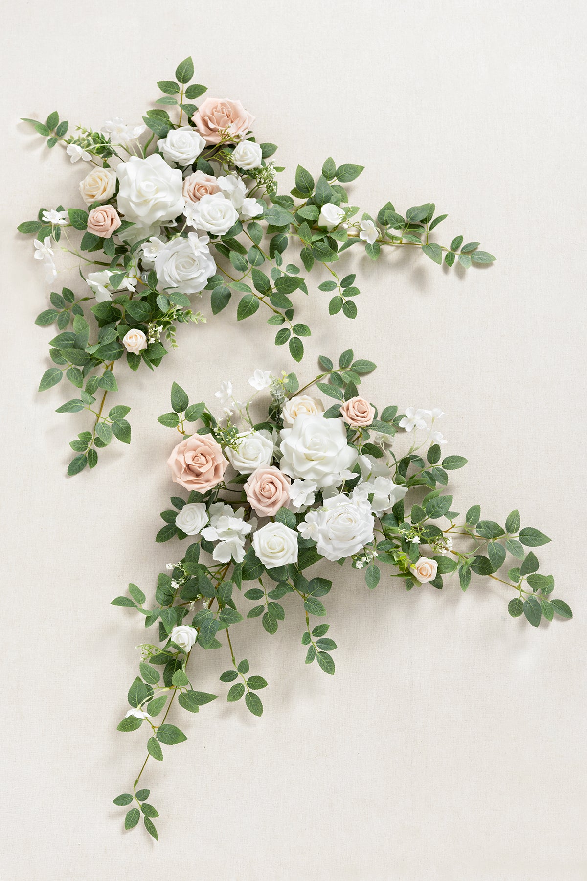 Sweetheart Table Floral Swags in White & Sage