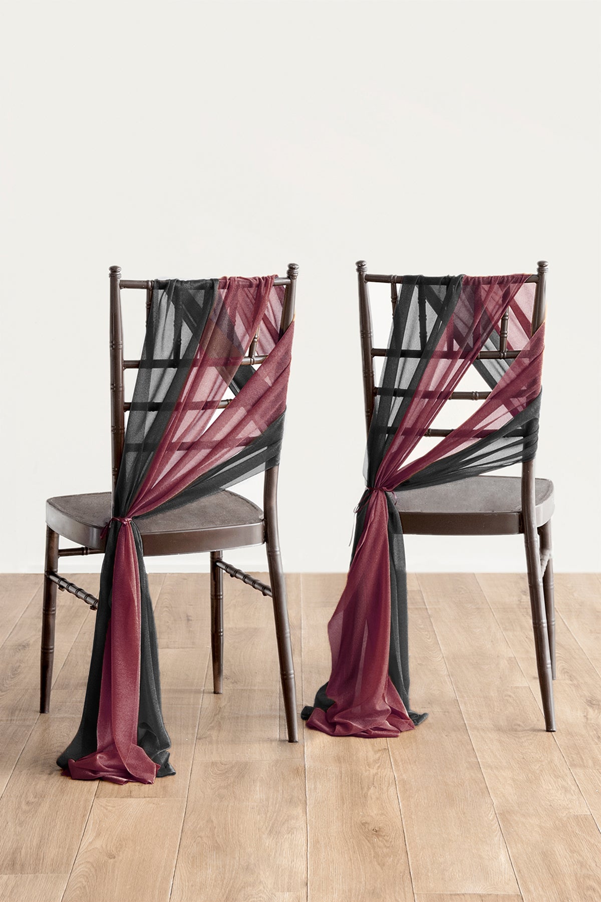 Aisle & Chair Decor Set in Moody Burgundy & Black