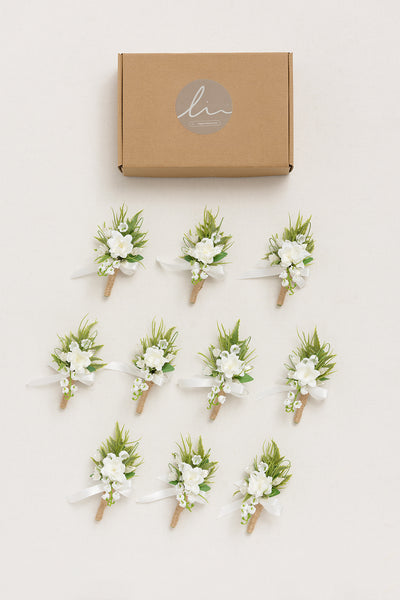 Boutonnieres for Guests in May Lily & Olive