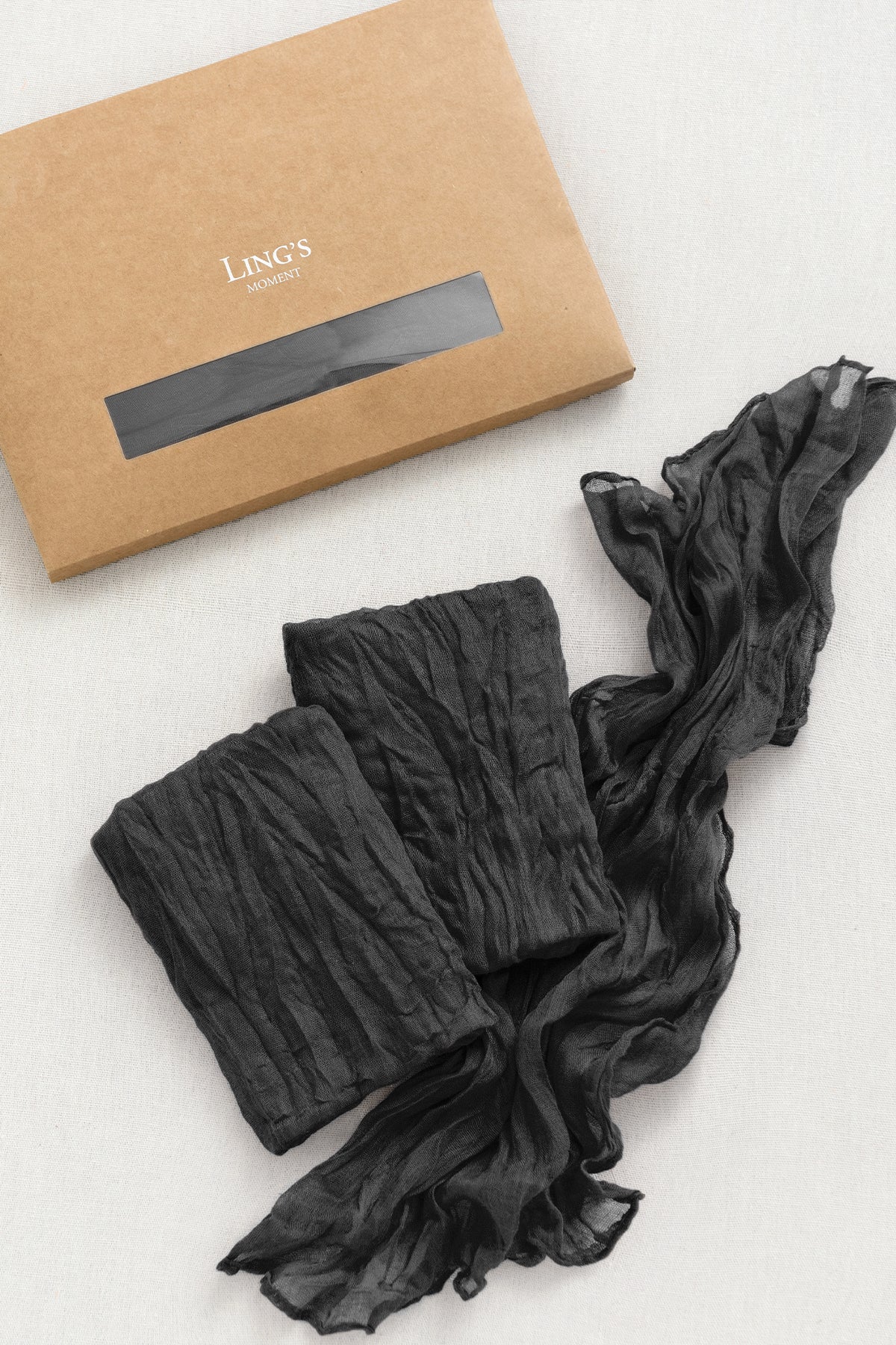 Cheesecloth Napkins in Black