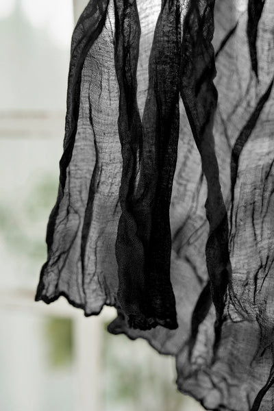 Cheesecloth Napkins in Black