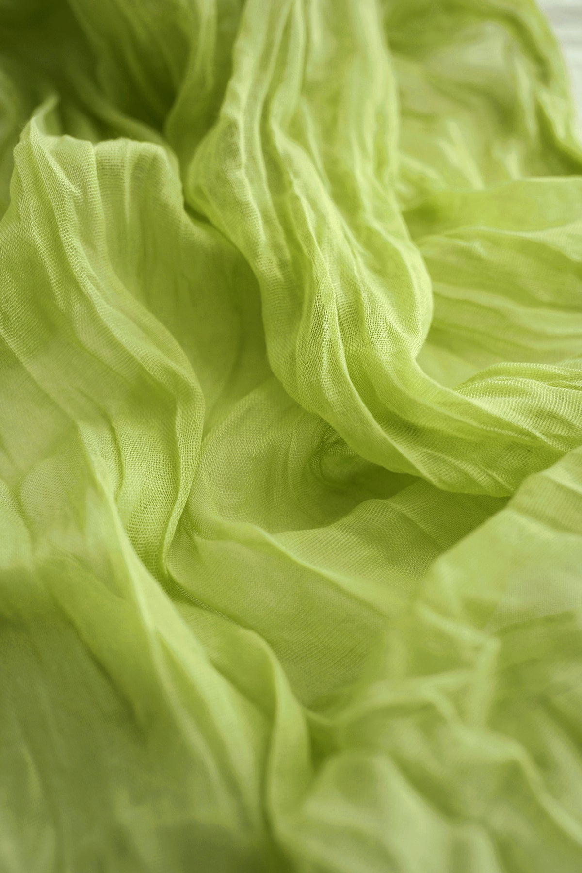 Cheesecloth Table Runner in Celery