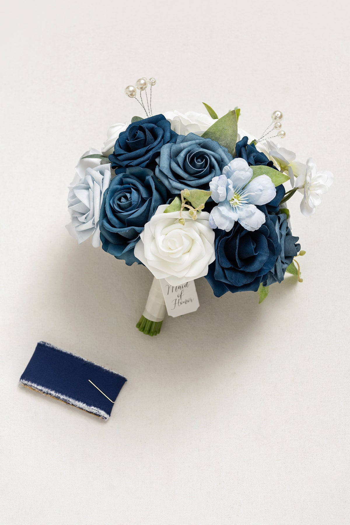 Bridesmaid Bouquet in Noble Navy Blue