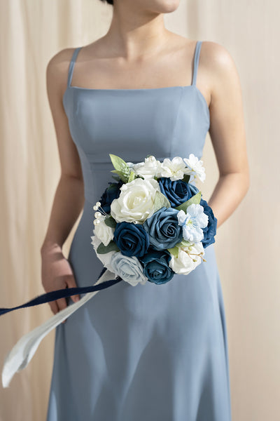 Bridesmaid Bouquet in Noble Navy Blue