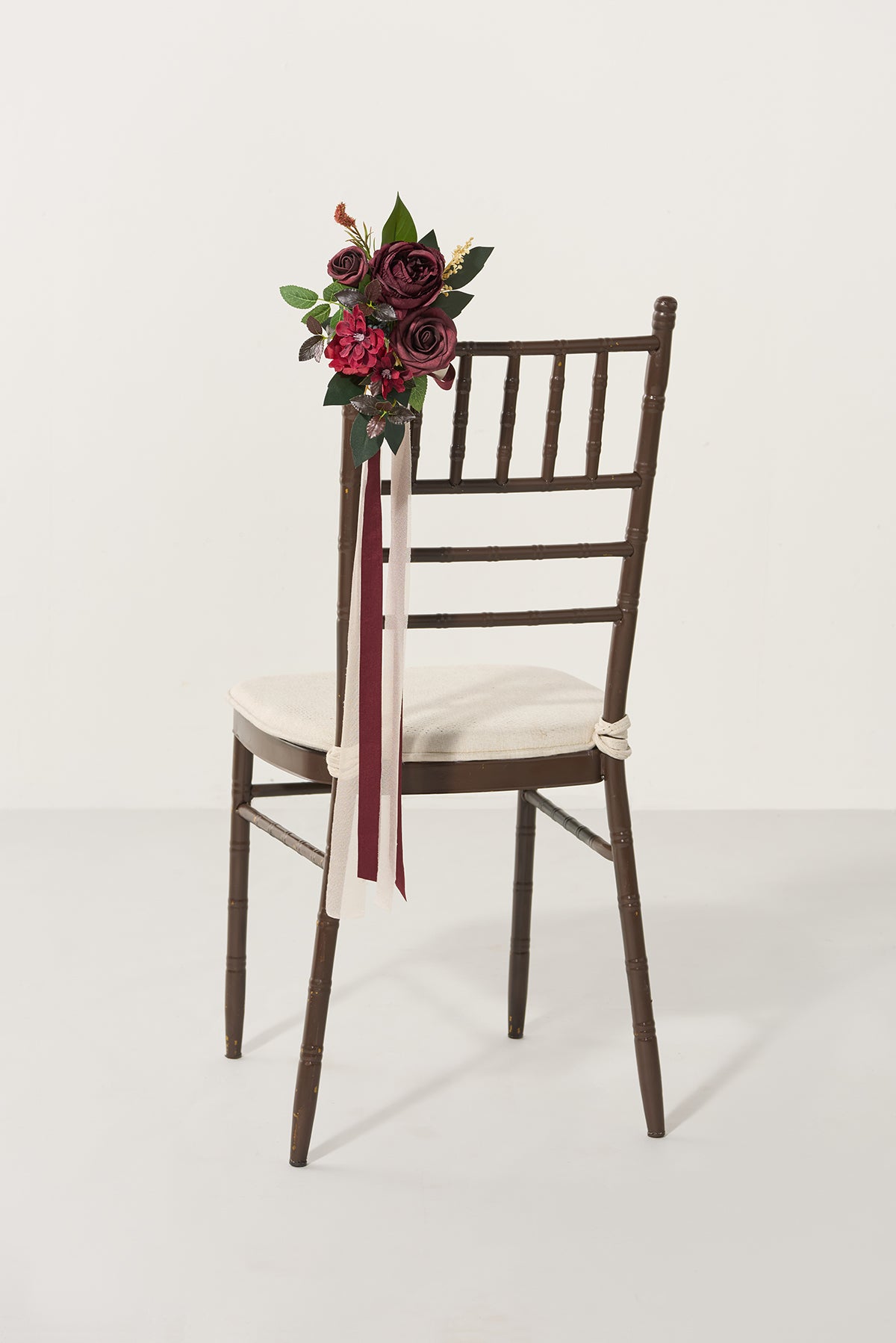 Aisle & Chair Decor in Bordeaux Red & Wine