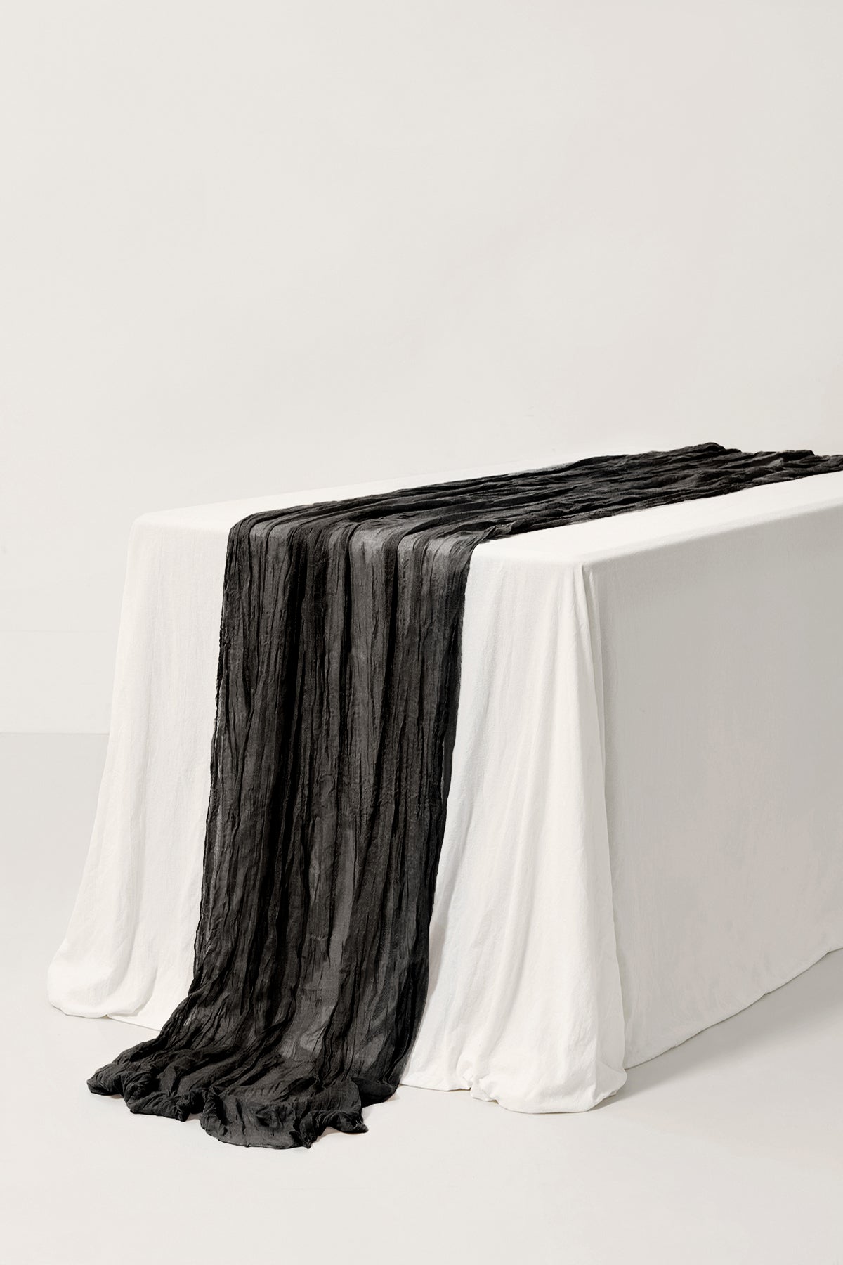 Tablecloth & Table Runner in Moody Burgundy & Black