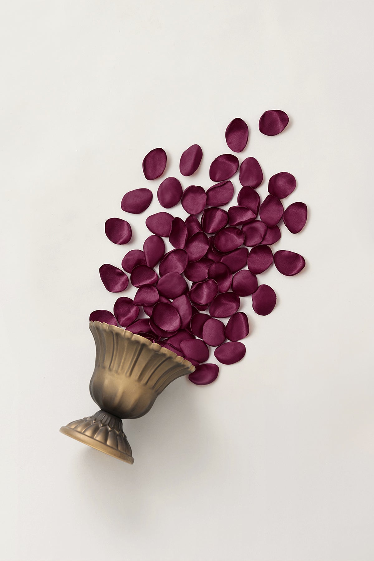 Silk Rose Petals in Romantic Marsala