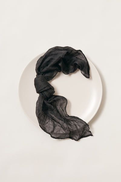 Cheesecloth Napkins in Black