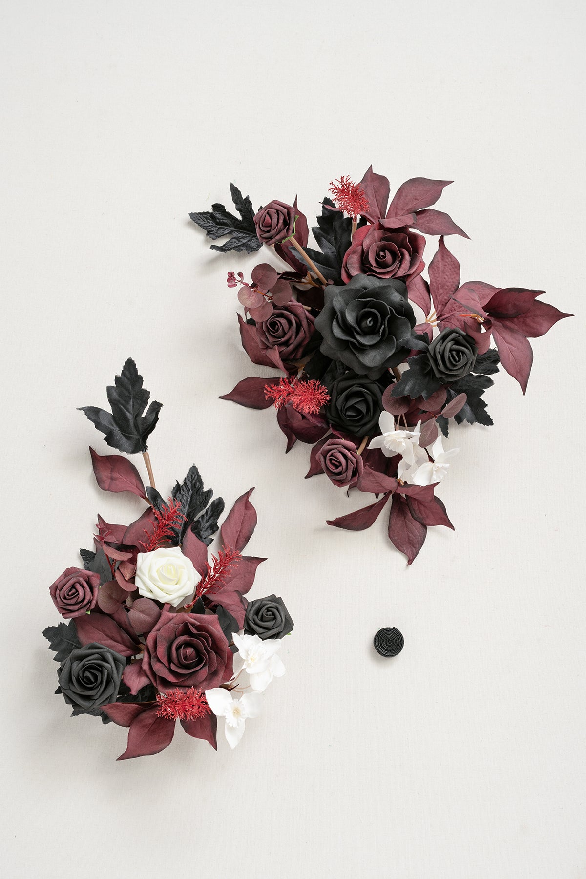 Flexible Combo Set Flower Sign Decor in Moody Burgundy & Black