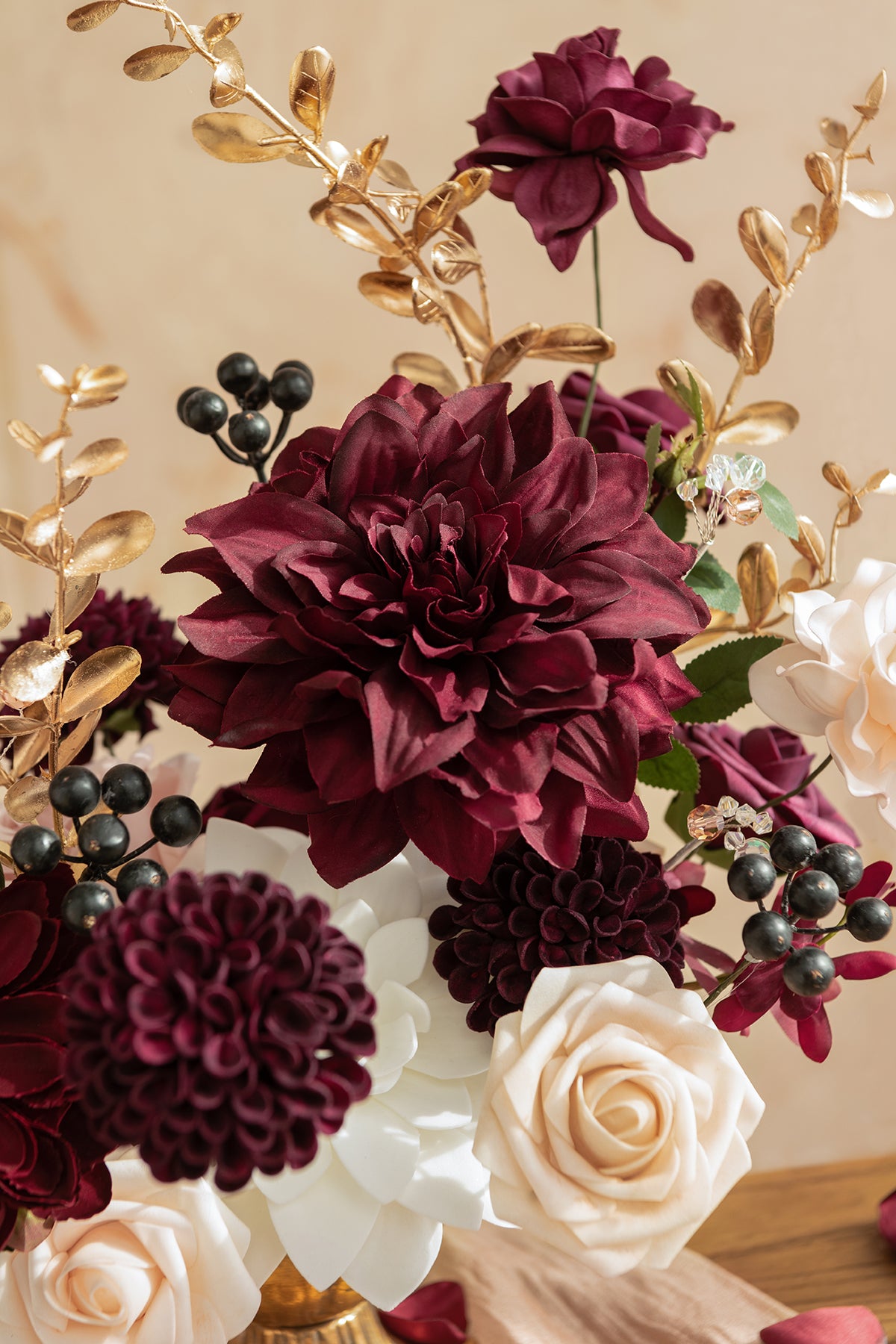 Burgundy & Marsala Designer Flower Boxes