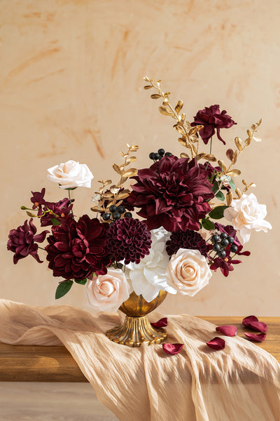 Burgundy & Marsala Designer Flower Boxes